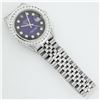 Image 5 : Rolex Mens Stainless Steel Blue Vignette 3 ctw Diamond Datejust Wristwatch