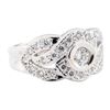 Image 1 : 0.74 ctw Diamond Ring - 14KT White Gold