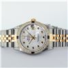 Image 2 : Rolex Mens 2 Tone Mother Of Pearl Sapphire Oyster Perpetual Datejust Wristwatch