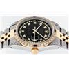 Image 9 : Rolex Mens 2 Tone Black Diamond String Lugs & Sapphire Datejust Wristwatch