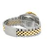 Image 6 : Rolex Mens 2 Tone Green Vignette String VS 3 ctw Channel Set Diamond Datejust Wr