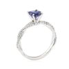 Image 4 : 1.90 ctw Sapphire and Diamond Ring - 14KT White Gold