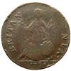 Image 2 : 1775 Machin's Mills Halfpenny V.4-75A R4 F15+