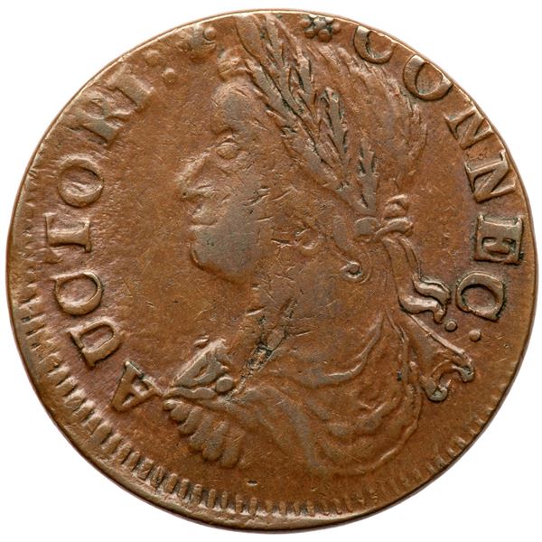 1787 Connecticut Miller 20-a.2 R5 DBL Left EF40