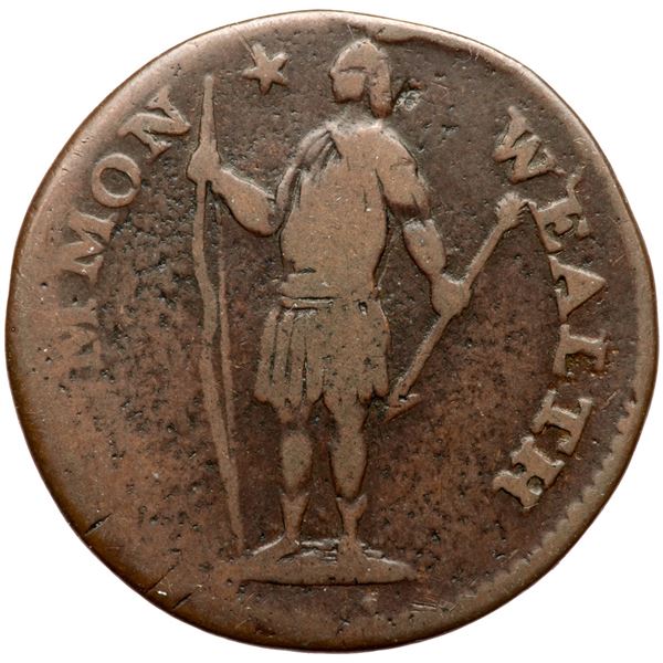 1787 Massachusetts Half Cent Ryder 6-A R6- G6+