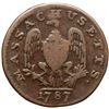 Image 2 : 1787 Massachusetts Half Cent Ryder 6-A R6- G6+