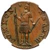 Image 1 : 1788 Massachusetts Half Cent Ryder 1-B R2 NGC graded MS63 Brown, CAC Approved