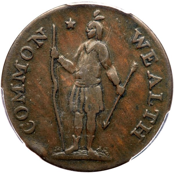 1787 Massachusetts Cent Ryder 2b-A R3 PCGS graded VF30
