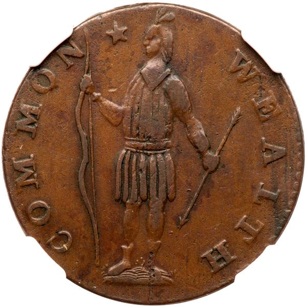 1788 Massachusetts Cent Ryder 3-A R4- NGC graded AU53, CAC Approved