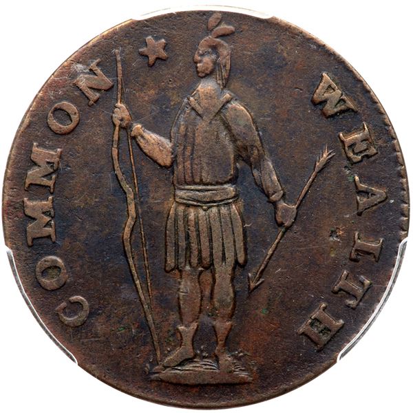 1788 Massachusetts Cent Ryder 11-C R5 PCGS graded XF45