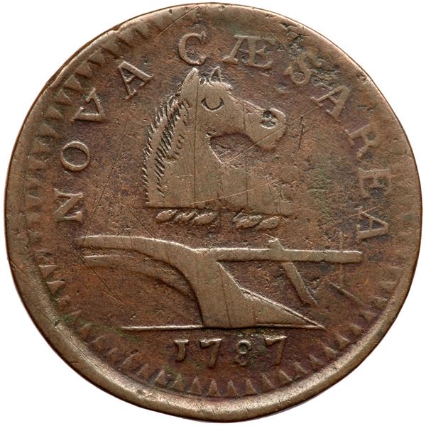 1787 New Jersey Maris 64-t R1 Large Planchet F12