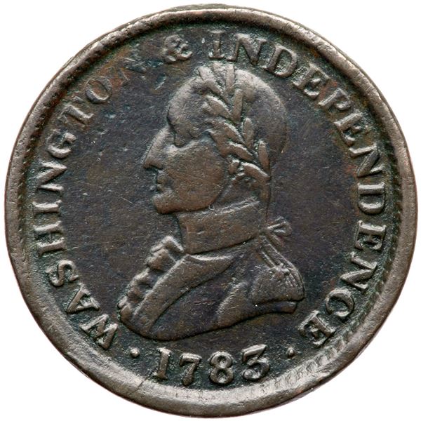 1783 Washington & Independence, Large Military Bust Breen-1203 F12