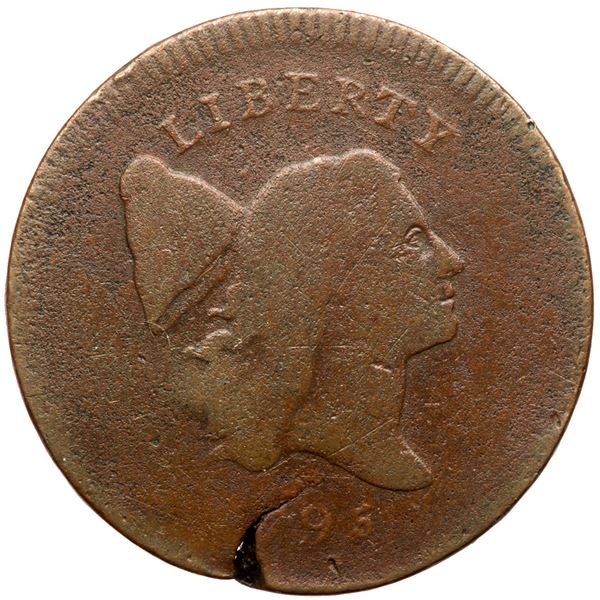 1795 C-6a R2 Thin Planchet Without Pole G5