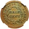 Image 2 : 1852 Second Restrike Proof Breen 1-C R7 NGC graded Proof-62 Brown