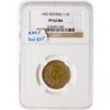 Image 3 : 1852 Second Restrike Proof Breen 1-C R7 NGC graded Proof-62 Brown