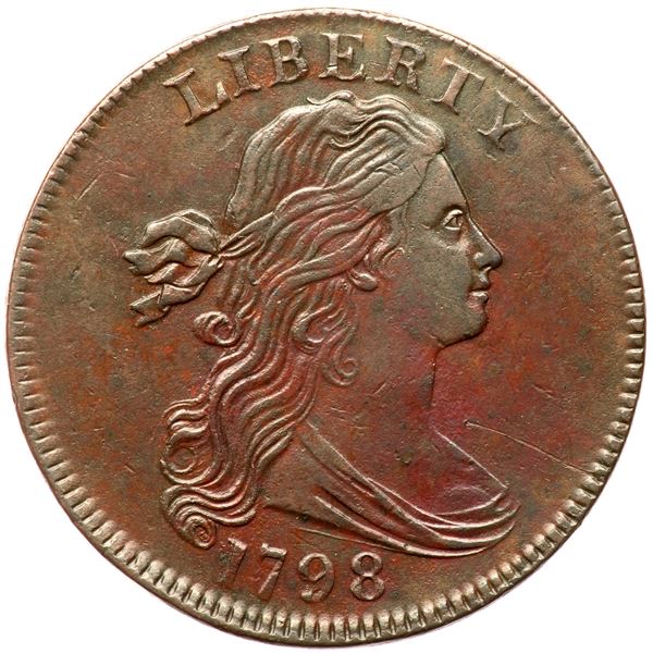 1798 S-158 R4 Style I Hair, Small 8 VF25+