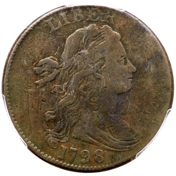 1798 S-159 R3 Small 8 Style I Hair PCGS graded F15