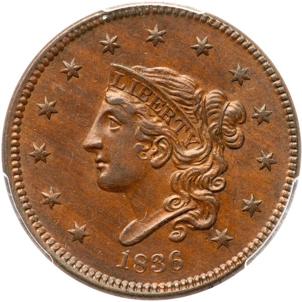 1836 N-7 R4 PCGS graded AU58