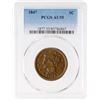 Image 3 : 1847 N-22 R3+ PCGS graded AU55