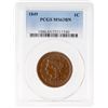 Image 3 : 1849 N-1 R4 PCGS graded MS63 Brown
