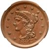 Image 1 : 1852 N-6 R2- NGC graded MS63 Brown