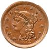 Image 1 : 1852 N-12 R1 Repunched 1 PCGS graded MS63 Brown