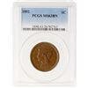 Image 3 : 1852 N-12 R1 Repunched 1 PCGS graded MS63 Brown