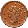 Image 1 : 1855 N-9 R1 Italic 55, Knob-on-Ear PCGS graded AU53