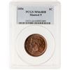 Image 3 : 1856 N-1 R1 Italic 5 PCGS graded MS64 Red & Brown