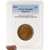 Image 3 : 1856 N-1 R1 Italic 5 PCGS graded MS63 Brown