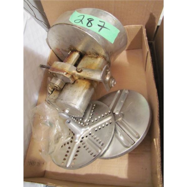 vintage Sunbeam Mixmaster with attachments