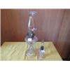 Image 1 : CLEAR GLASS OIL LAMP & MINI OIL LAMP WITH CHIMNEYS