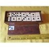 Image 1 : ANTIQUE IVORY DOMINOES SET IN WOOD CASE