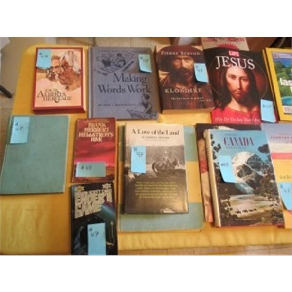 BUNDLE OF COLLECTIBLE BOOKS INCLUDING "OUR ALBERTA HERITAGE,