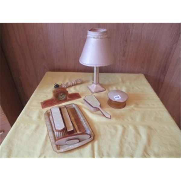 9 PIECE BAKELITE DRESSER SET