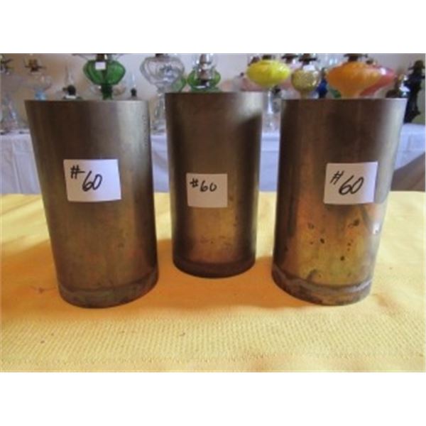 3 BRASS TINS