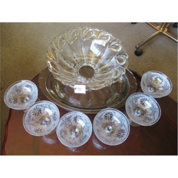 6 FRUIT NAPPIES, SERVING BOWL & PLATTER (ITALIAN)