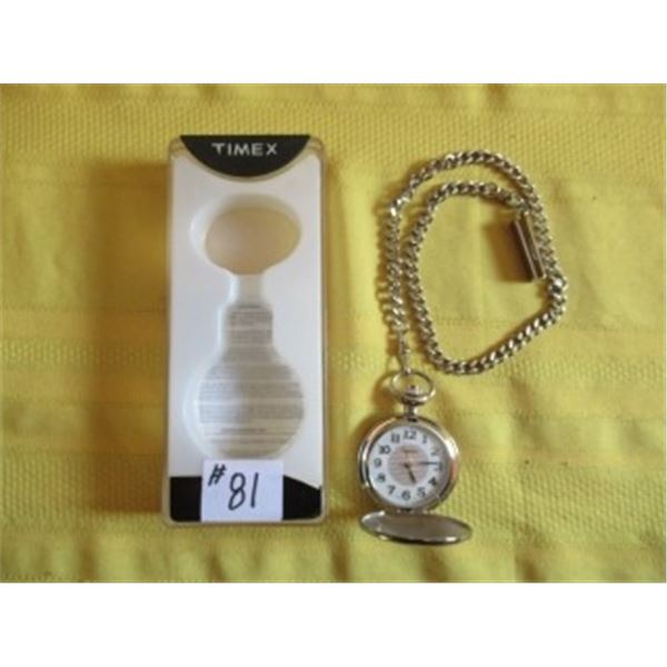 TIMEX POCKET WATCH IN ORIGINAL PACKAGE