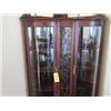 Image 2 : ANTIQUE CURVED FRONT 2 DOOR CHINA CABINET