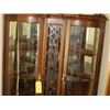 Image 4 : ANTIQUE CURVED FRONT 2 DOOR CHINA CABINET