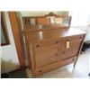 Image 2 : OAK 2 DOOR SIDEBOARD WITH MIRROR