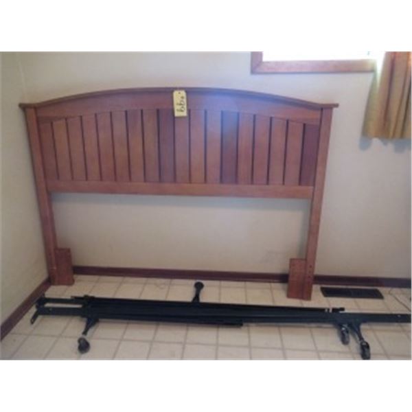MISSION STYLE HEADBOARD & BED FRAME