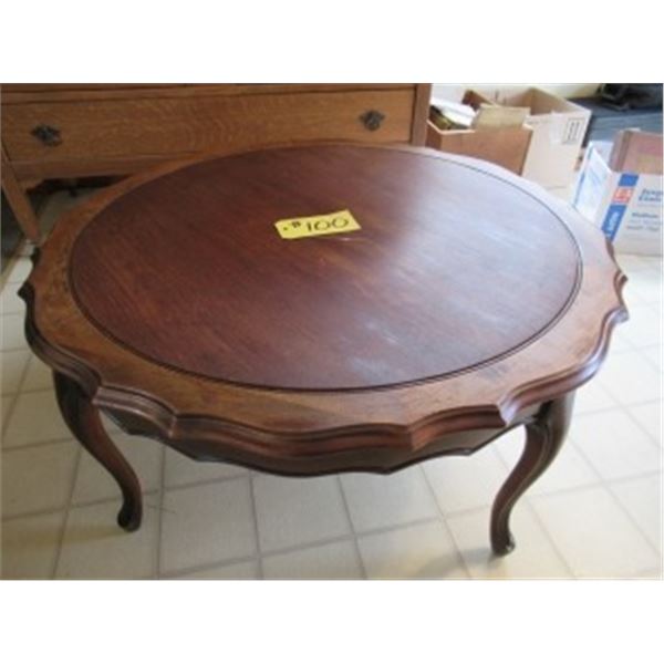 ROUND FRENCH PROVINCIAL STYLE COFFEE TABLE