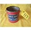 Image 1 : MAPLE LEAF PURE LARD PAIL (NO LID)