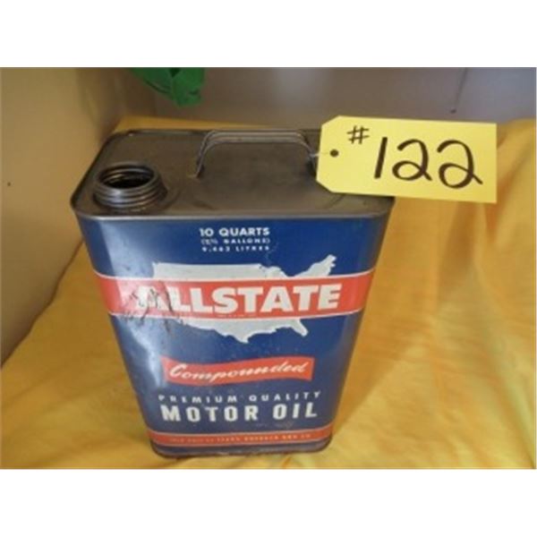 ALLSTATE MOTOR OIL TIN