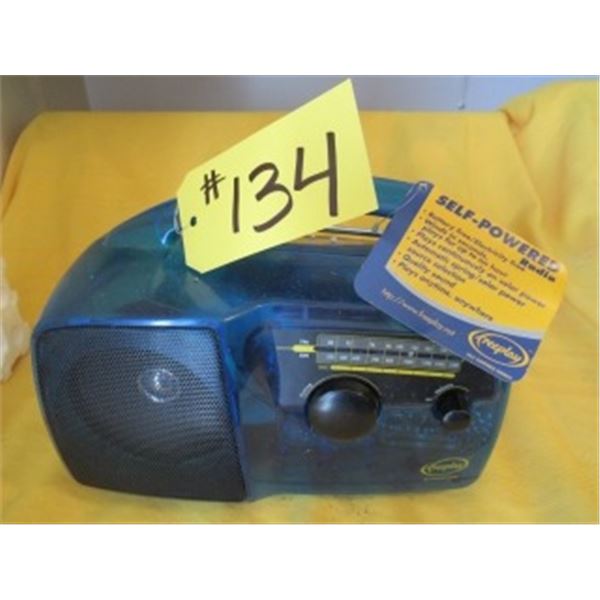 SELF POWERED RADIO WITH ORIGINAL BOX