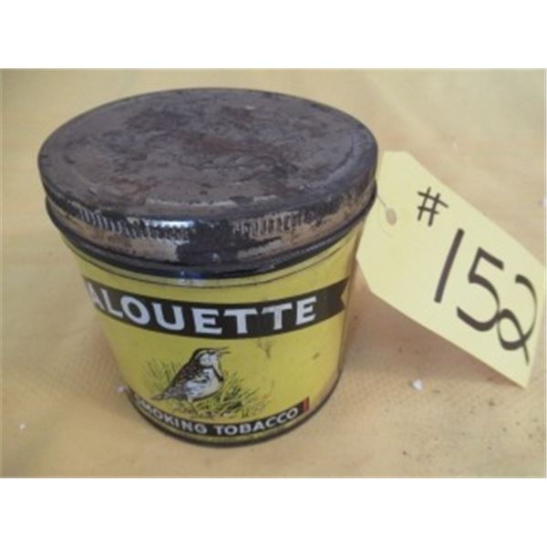 ALOUETTE TOBACCO TIN WITH LID