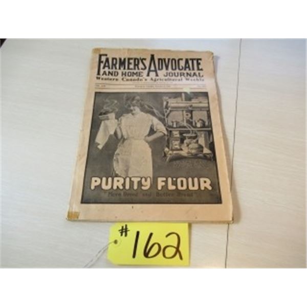 FARMER'S ADVOCATE JOURNAL "PURITY FLOUR"