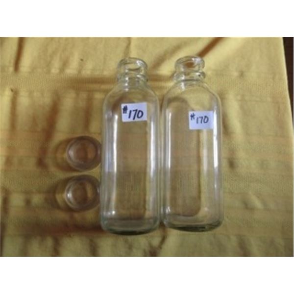 2 MILK BOTTLES