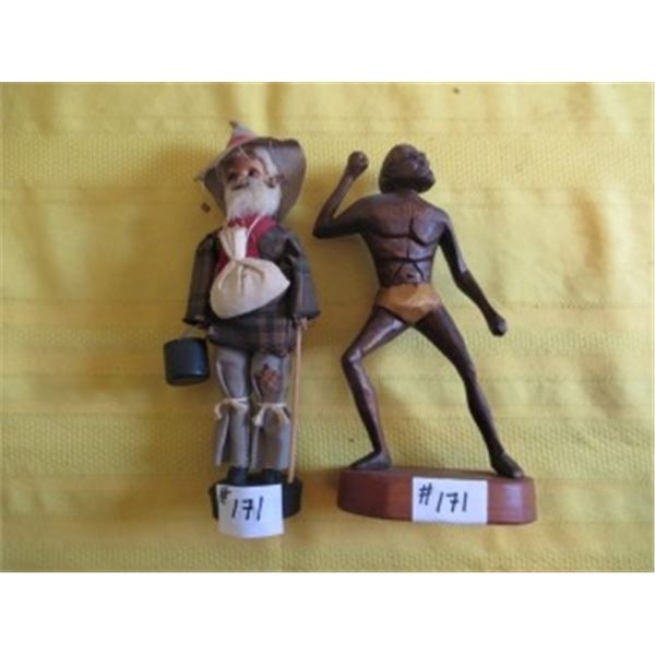 2 FIGURINES/ORNAMENTS